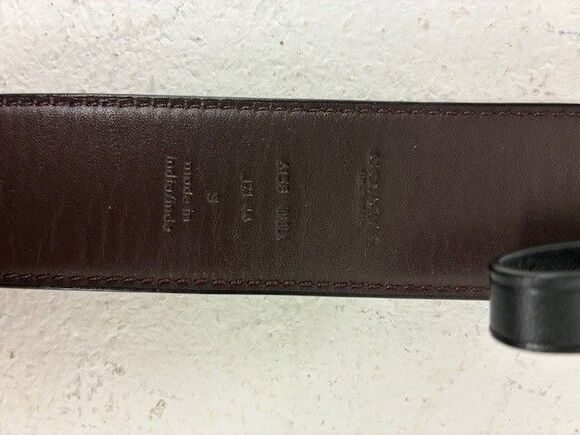Coach Black Fashion Belt Gold Buckle Adjustable Classic Women\'s Medium